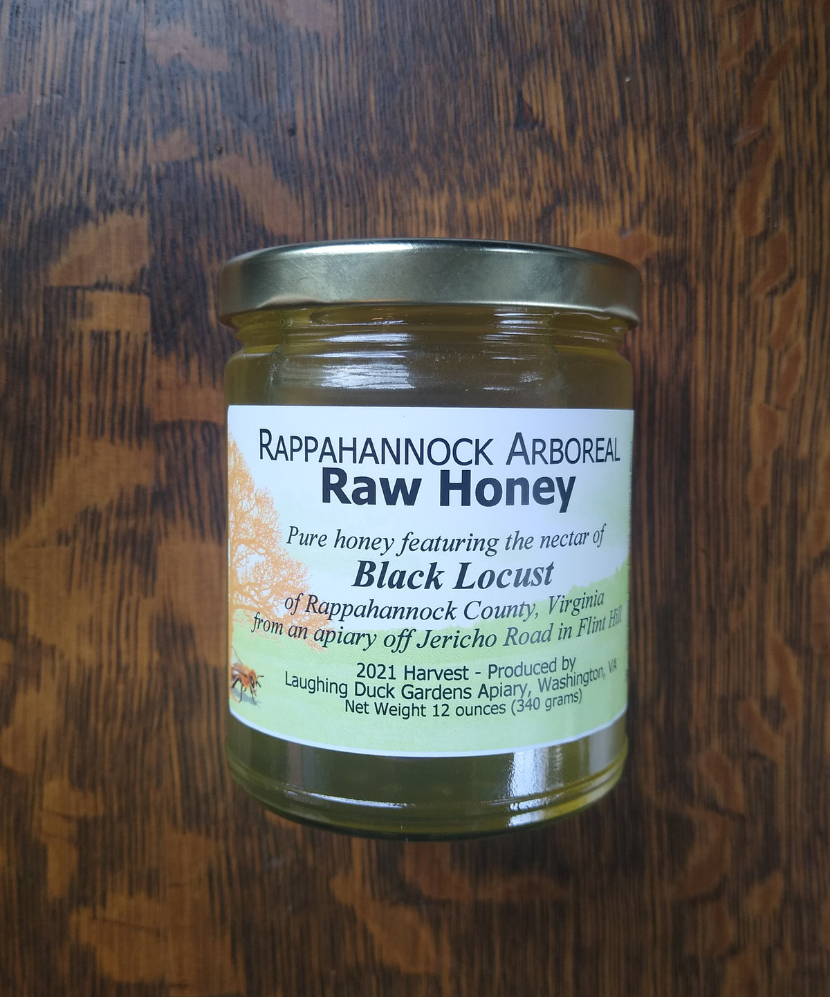 Rappahannock Arboreal Raw Honey by Laughing Duck Gardens Apiary