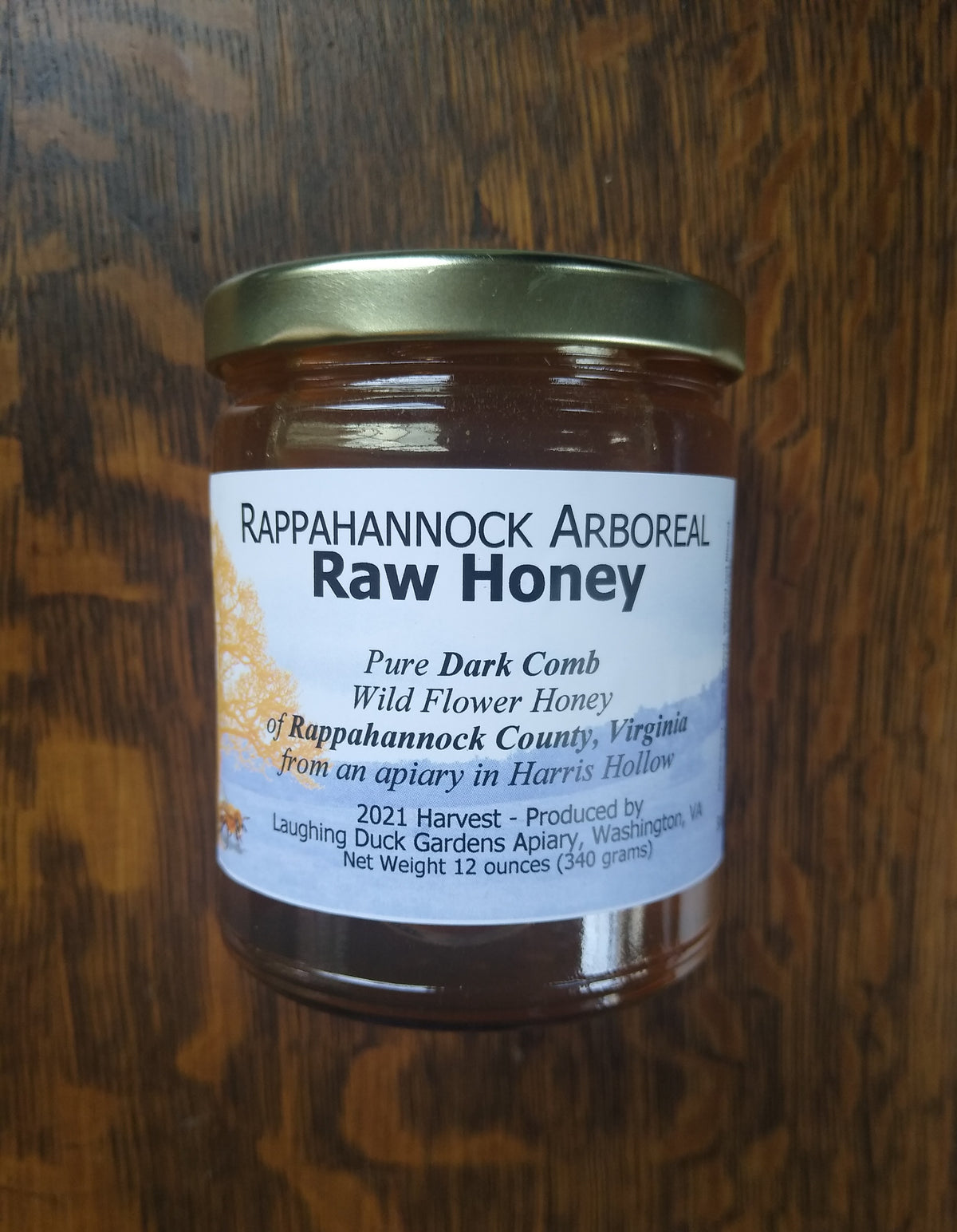 Rappahannock Arboreal Raw Honey by Laughing Duck Gardens Apiary