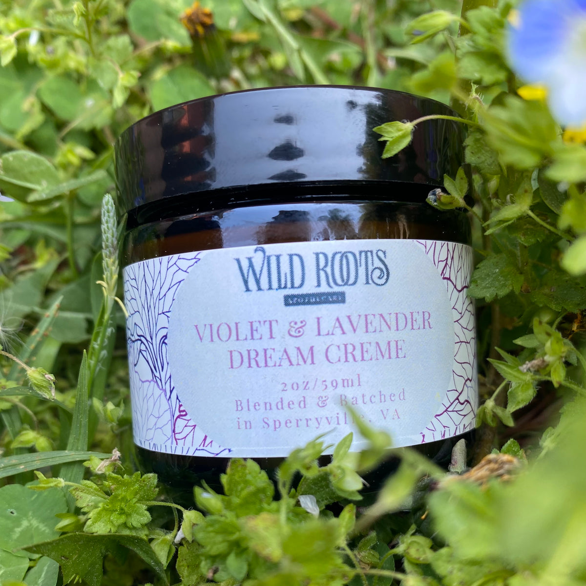 Violet &amp; Lavender Dream Creme 2oz/59mL Blended &amp; Batched in Sperryville, VA