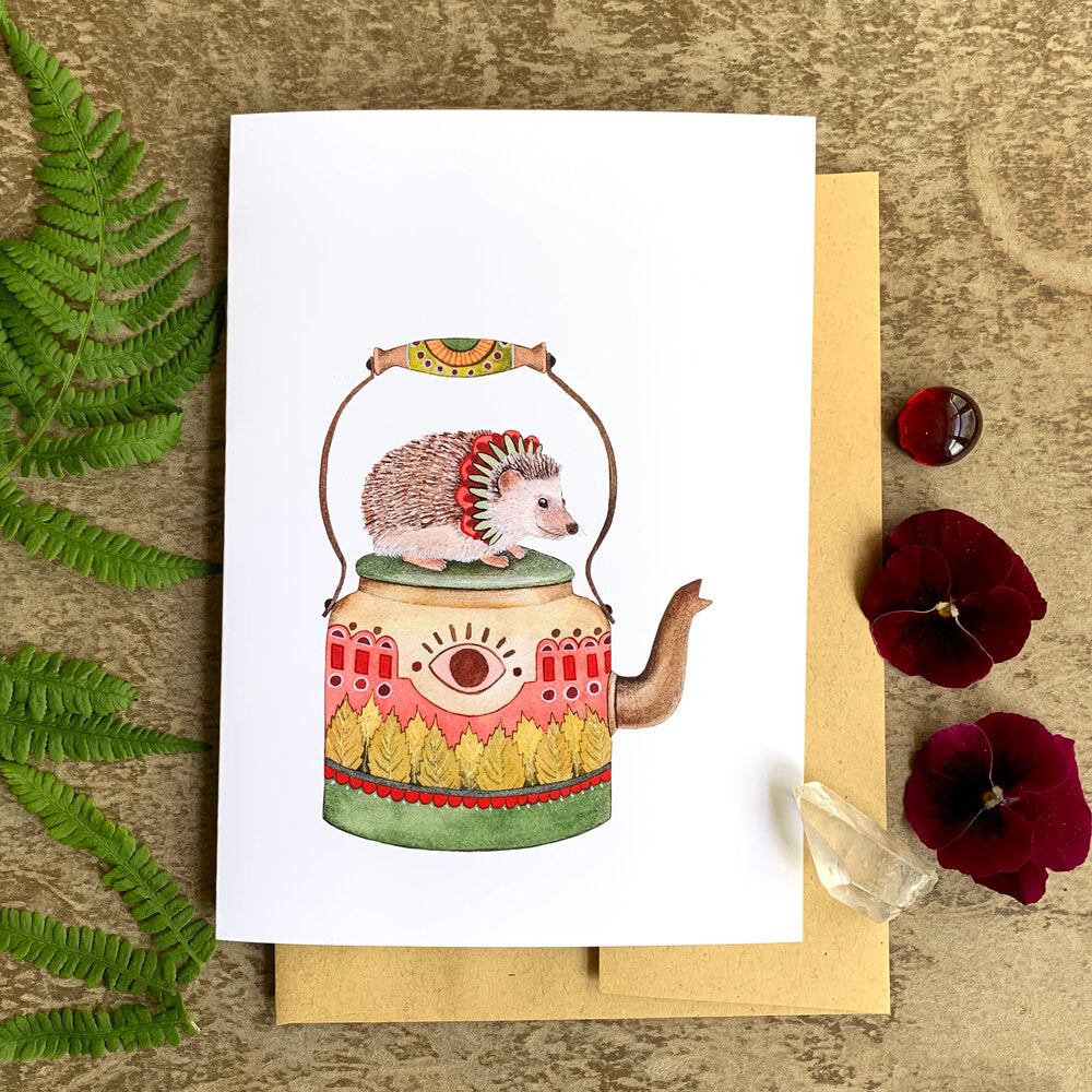Michelle&#39;s Teapot: Woodland Kitchen Card