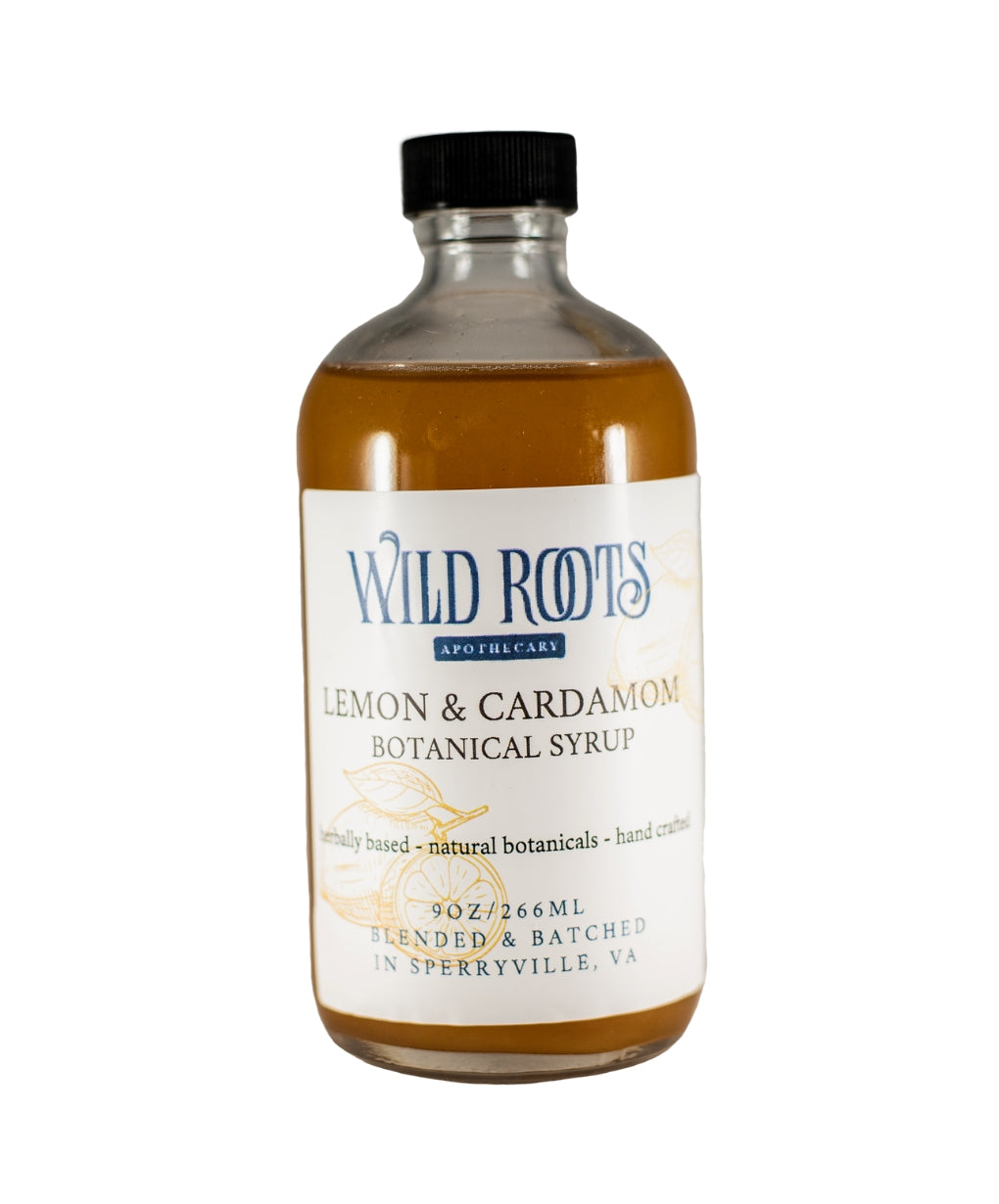 Lemon Cardamom Botanical Syrup—Wild Roots Apothecary