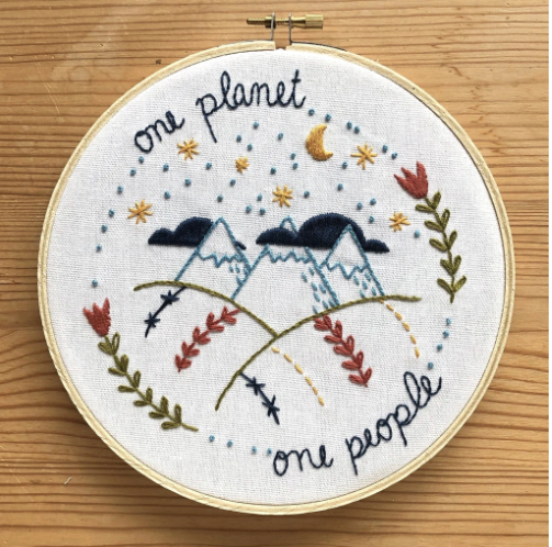 Embroidery Kit- One Planet One People