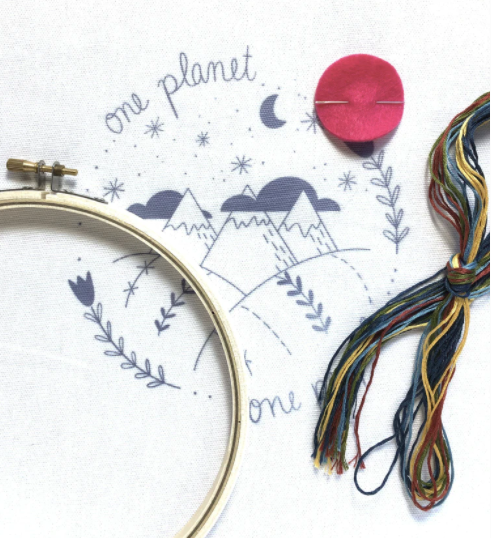 Embroidery Kit- One Planet One People