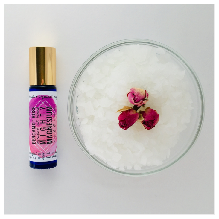 BERGAMOT ROSE Magnesium Oil Roll On