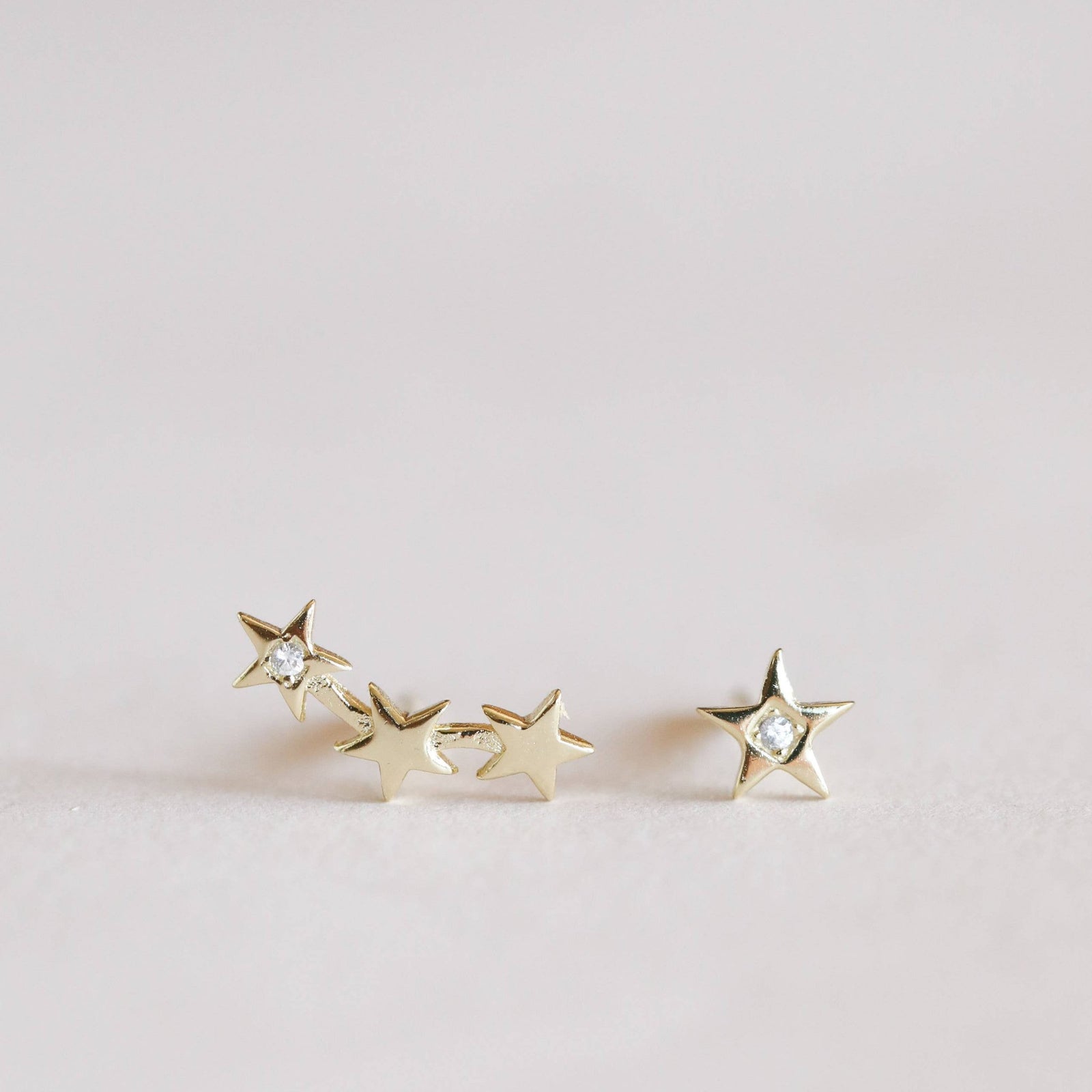 Star and Constellation Complement Stud Earrings