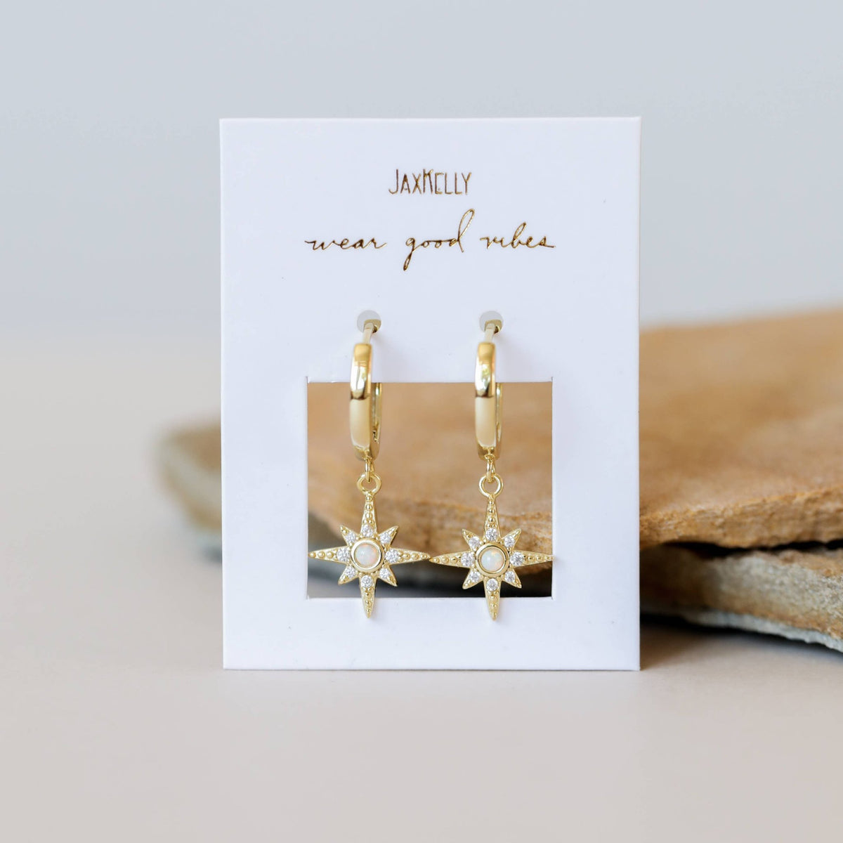 Starburst Celestial Mini Hoop Earrings