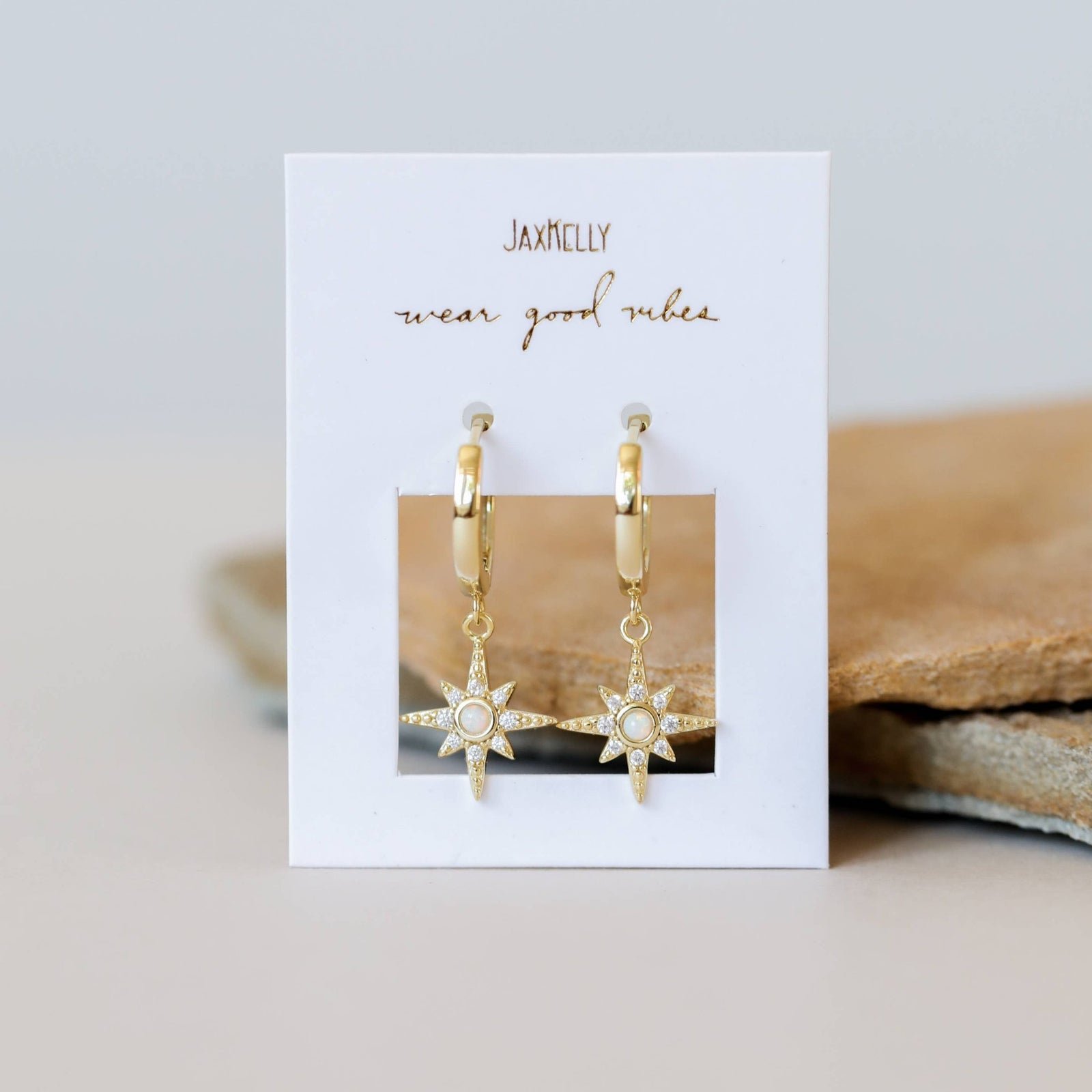 Starburst Celestial Mini Hoop Earrings