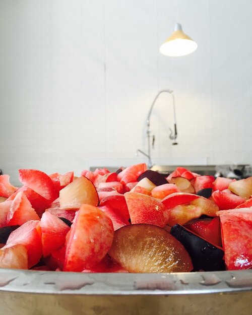 Strawberry Italian Plum Rosewater Jam by V Smiley Preserves