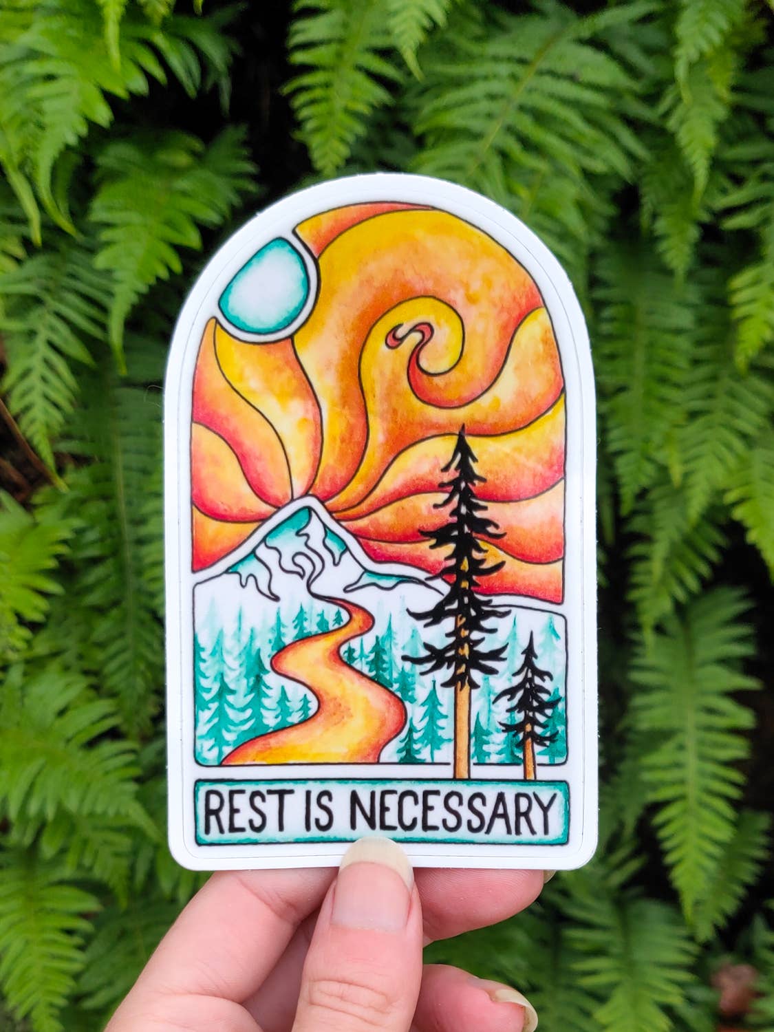 Rest Is Necessary Vinyl Sticker – Wild Roots Apothecary