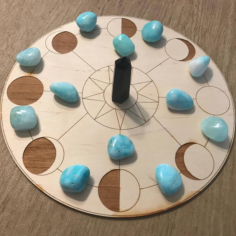 Moon Phase Crystal Grid