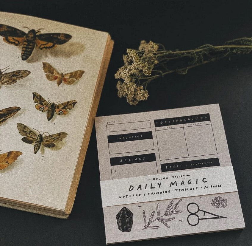 Daily Magic Notepad / Grimoire Template