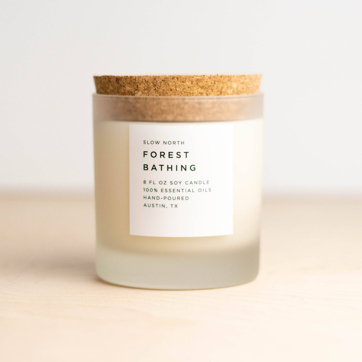 Forest Bathing Frosted Candle
