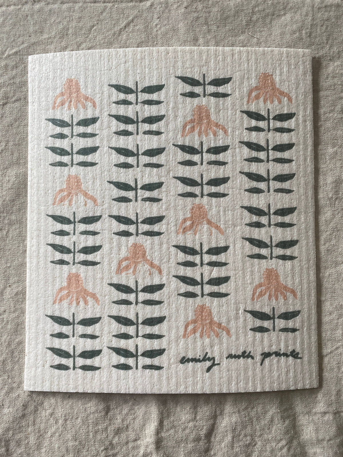 Echinacea - Swedish Dish Cloth