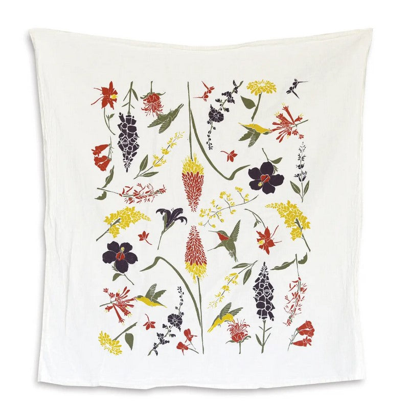 Hummingbird Garden Kitchen Towel