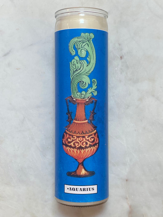 Aquarius Altar Candle