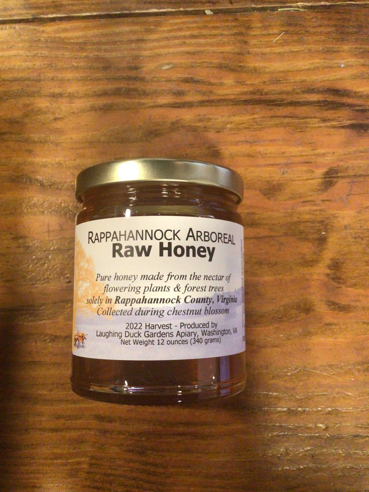 Rappahannock Arboreal Raw Honey by Laughing Duck Gardens Apiary