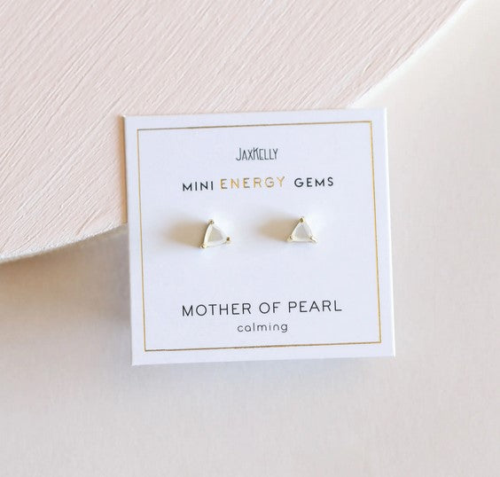 Mother of Pearl Mini Energy Gems Earrings